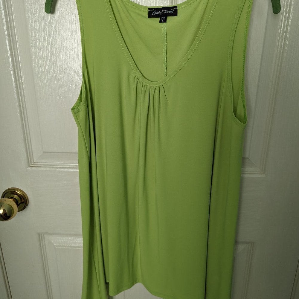 Woven Knit Asymmetric Tank